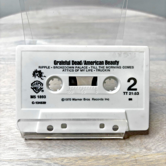 Grateful Dead American Beauty Cassette Warner Bros. Records M5 1893 Tested Vtg - Picture 3 of 3